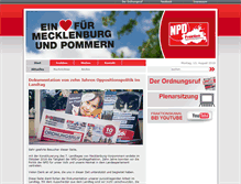 Tablet Screenshot of npd-fraktion-mv.de